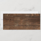 ビールをテーマにした醸造所ウッドチケット婚約パーティ 招待状 (裏面)