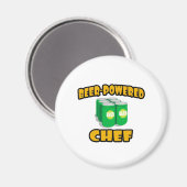 ビールを使ったシェフ マグネット (正面/裏面)