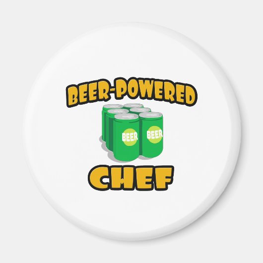 ビールを使ったシェフ マグネット (正面)
