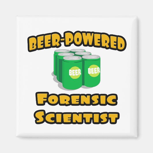 ビールを使った法医学者 マグネット (正面)