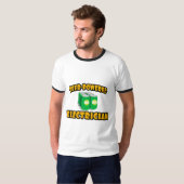 ビールを使った電気技師 Tシャツ (正面フル)