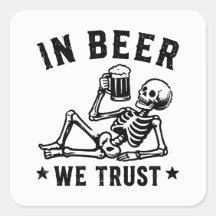 ビールを信じる冷やかしスケルトンのビアポン