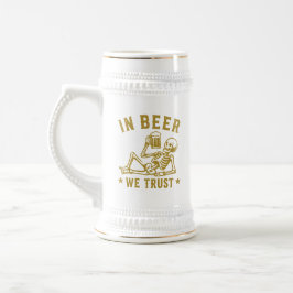 ビールを信じる冷やかしスケルトンビアポン ビールジョッキ