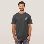 ビールを信じる冷やかしスケルトンビアポン Tシャツ (正面フル)