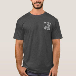 ビールを信じる冷やかしスケルトンビアポン Tシャツ