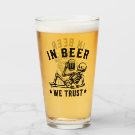 ビールを信じる冷やかしスケルトンビールポン タンブラーグラス