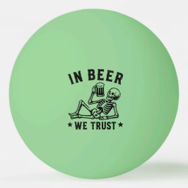 ビールを信じる冷やかしスケルトンビールポン 卓球ボール