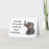 **ビールを少し飲みなさい**お使いの誕生日 カード (正面)