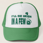ビールを少し飲めばアイルランド語になる。聖パトリックの日 キャップ<br><div class="desc">「ビールを少し飲めばアイルランド人にな文字デザインる」セント・パトリックの日帽子。Holidays / St. Patrick's Day Category of our storeで利用可能なマッチングカードとギフト。</div>