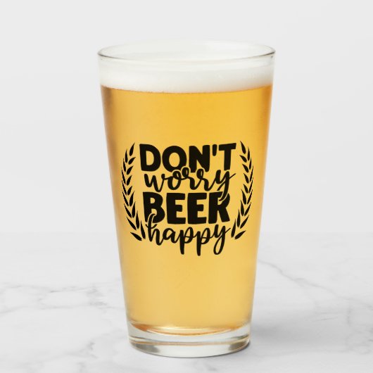 ビールを幸せにするな タンブラーグラス (ドリンク正面)