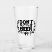 ビールを幸せにするな タンブラーグラス (正面)