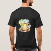 ビールを愛する人のためのTシャツ Tシャツ (裏面)
