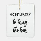 ビールを持ってくる可能性が最も高い セラミックオーナメント (左)