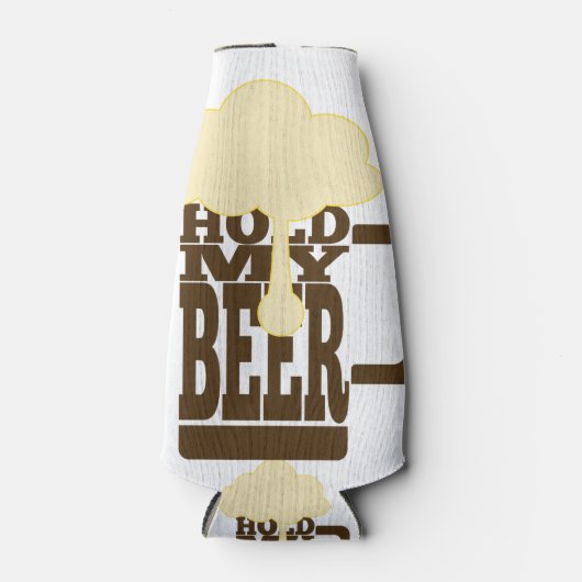ビールを持って ボトルクーラー (正面)