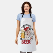ビールを楽しむ最高の時期 エプロン (着用した状態)