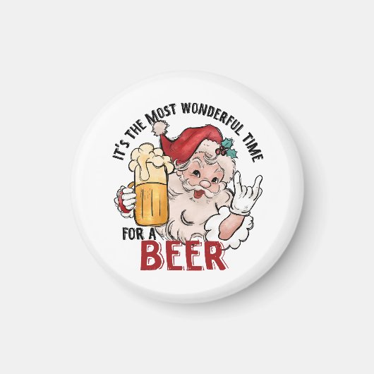 ビールを楽しむ最高の時期 マグネット (正面)