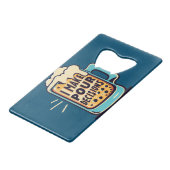 ビールを注ぐ クレジットカード栓抜き (裏面アングル)