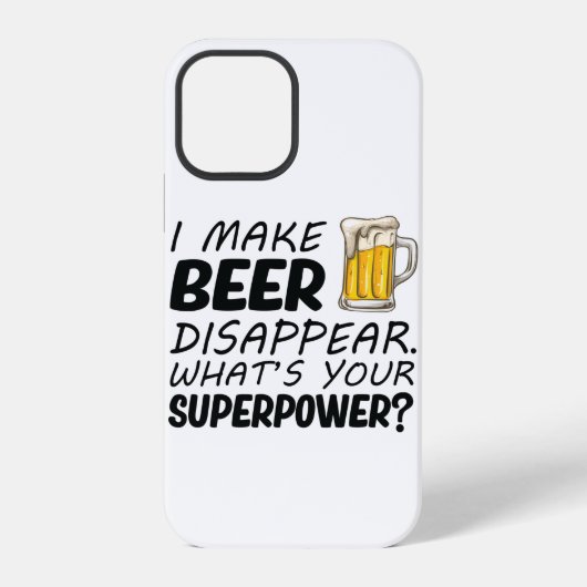 ビールを消す人 iPhoneケース (裏面)