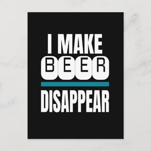 ビールを消す ポストカード (正面)