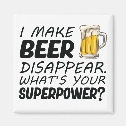 ビールを消す マグネット (正面)