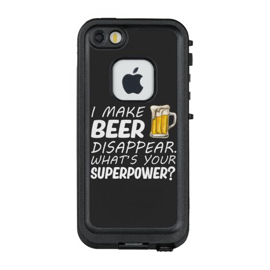 ビールを消す LifeProof iPhoneケース (裏面)