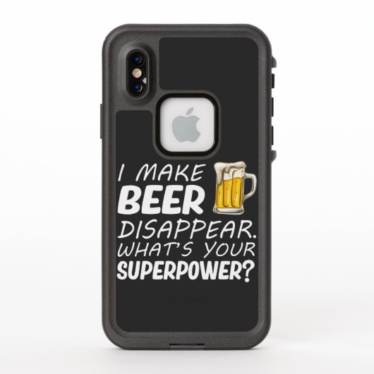 ビールを消す LifeProof iPhoneケース (裏面)