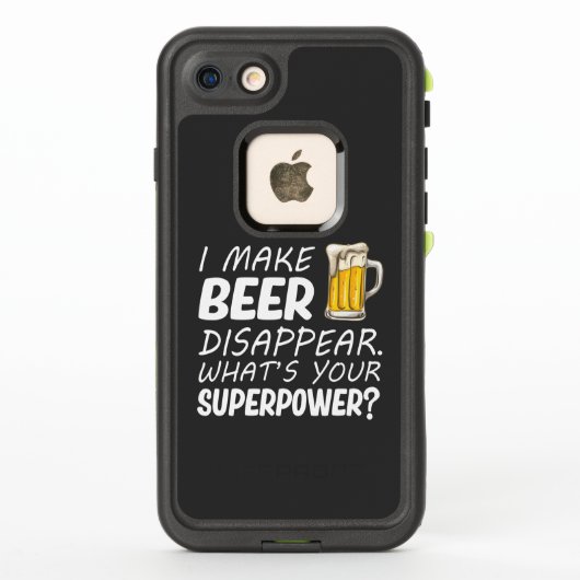ビールを消す LifeProof iPhoneケース (裏面)