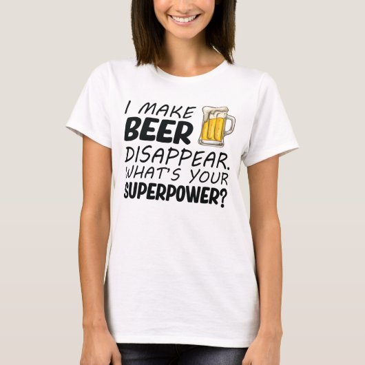 ビールを消す Tシャツ (正面)