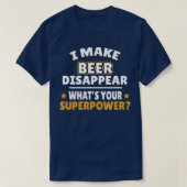 ビールを消す Tシャツ (デザイン正面)