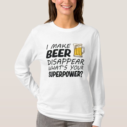 ビールを消す Tシャツ (正面)