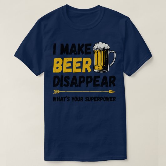 ビールを消す Tシャツ (デザイン正面)