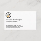 ビールを淹れたてのグラス | ブルワリー 名刺 (裏面)