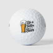 ビールを祝う ゴルフボール (正面)