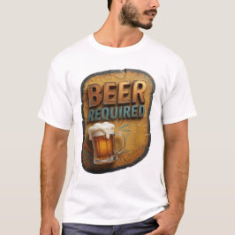 ビールを要求するストライキングなデザイン Tシャツ