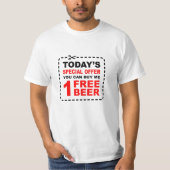 ビールを買って - 楽しい飲酒 Tシャツ (正面)
