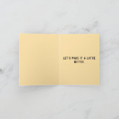 ビールを飲まない – おもしろい Coffee Pun カード (内部)