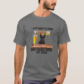 ビールを飲みたい Tシャツ (正面)