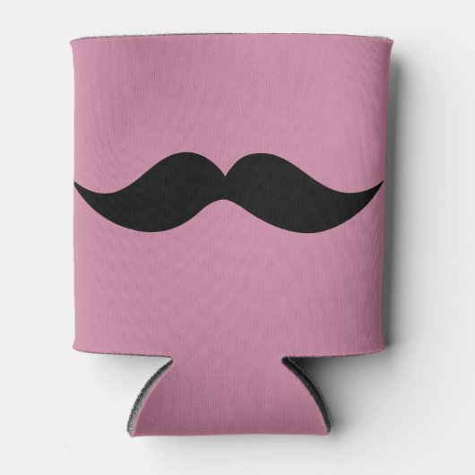 ビールを飲みに口髭を生やす 缶クーラー (正面)