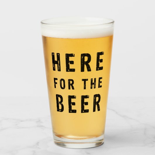 ビールを飲みに来た タンブラーグラス (ドリンク正面)