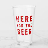 ビールを飲みに来た タンブラーグラス (正面)