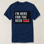 ビールを飲みに来た Tシャツ (デザイン正面)