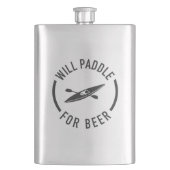 ビールを飲みに行く フラスク (正面)