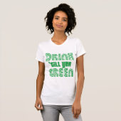 ビールを飲み干す Tシャツ (正面フル)