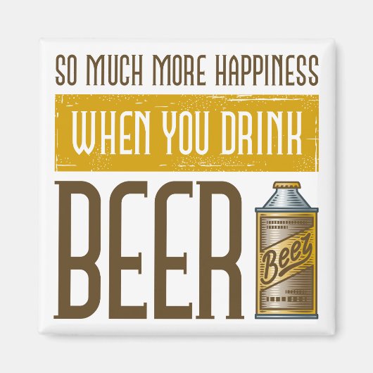 ビールを飲むとき マグネット (正面)