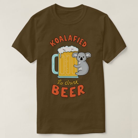 ビールを飲むのが大好き Tシャツ (デザイン正面)