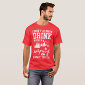 ビールを飲むのが好きな人のためのおもしろキャンプグッズ Tシャツ (正面フル)