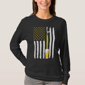 ビールを飲むのが悪い日 フラ・米 Tシャツ