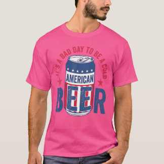 ビールを飲むのが趣味 ビールにとっては最悪の日 男 Tシャツ
