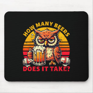 ビールを飲むのにいくつおもしろいのビールが要る マウスパッド