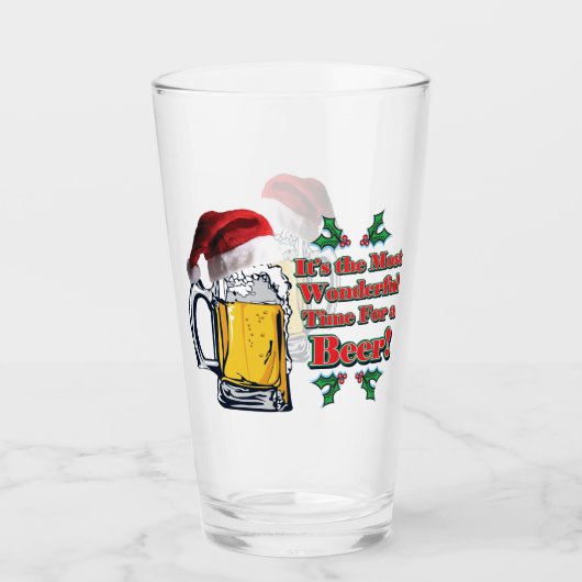 ビールを飲むのに最も素晴らしい時間 タンブラーグラス (正面)